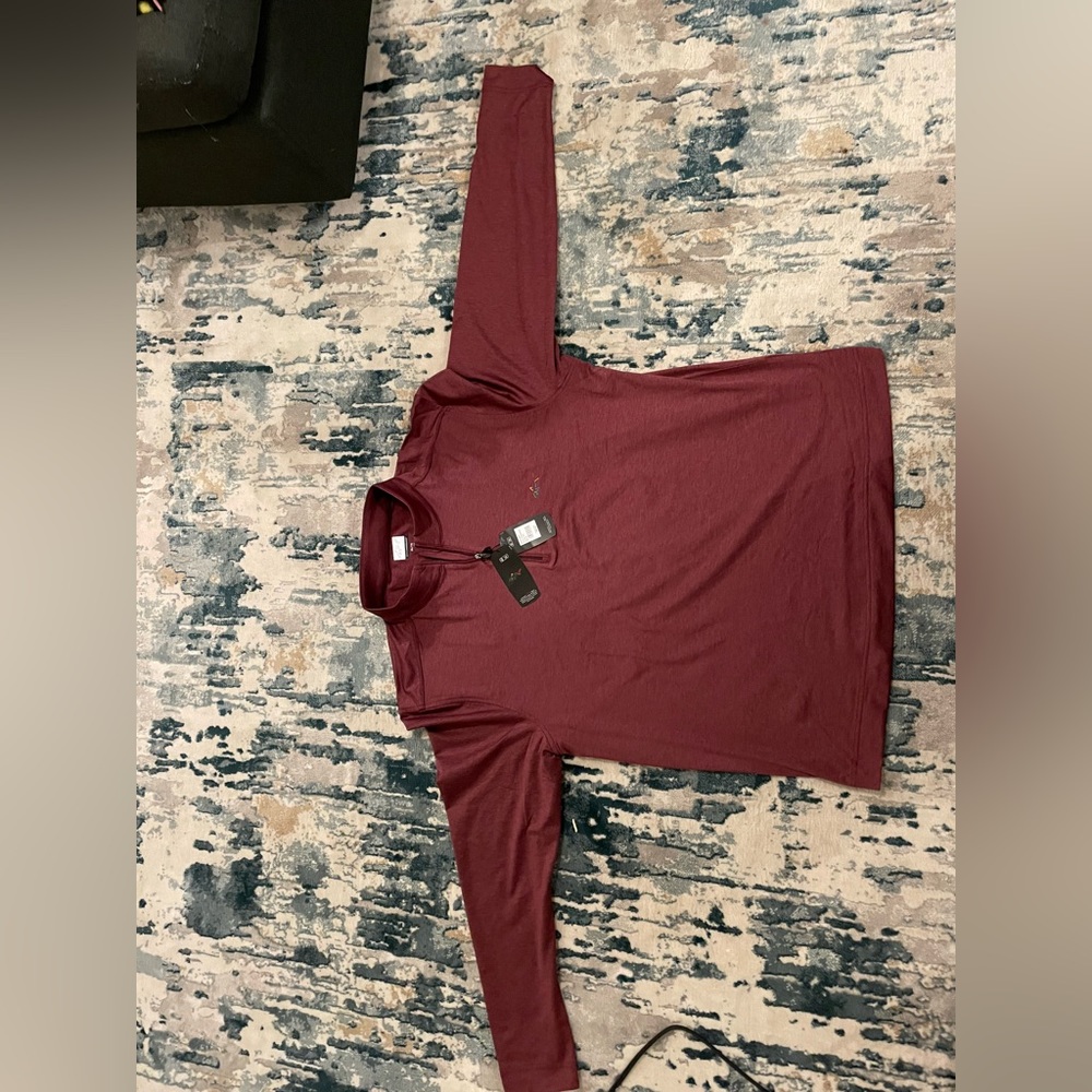 Greg Norman quarter zip with performance fabric